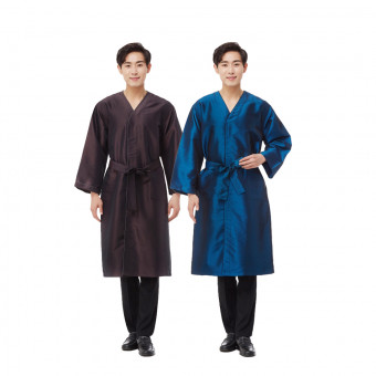 라인 N/P 남성 파이핑 가운(끈+벨크로)