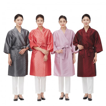 라인 N/P 자카드가운
