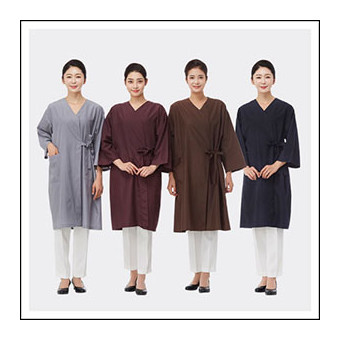 라인 듀스포 사이드 매듭 가운