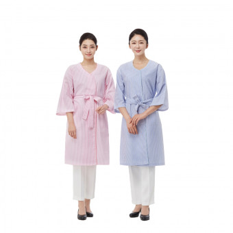 라인 라운드 파이핑 가운