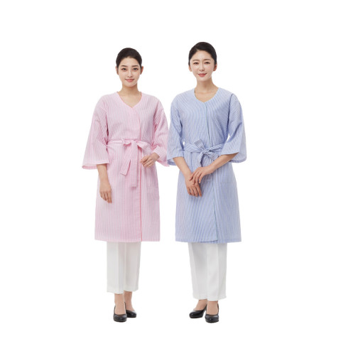 라인 라운드 파이핑 가운
