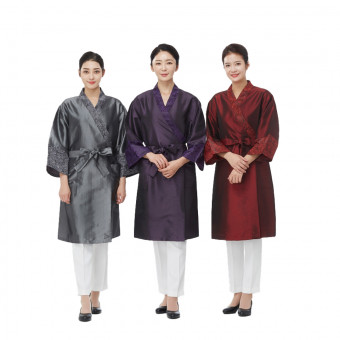 라인 연화 배색 가운