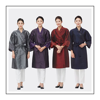 라인 연화 배색 가운