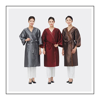 라인 오리온 배색 가운