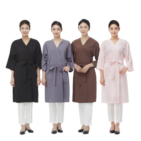 라인 포시즌 엠보 가운