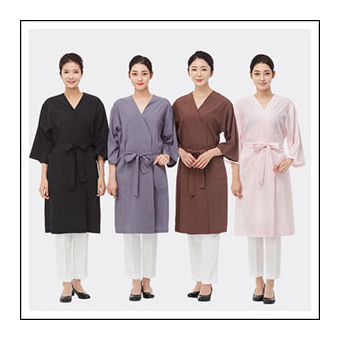 라인 포시즌 엠보 가운