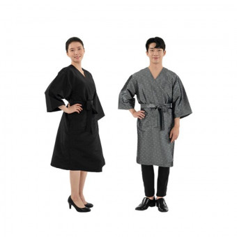 가우니아 브랑쉬 자카드 가운