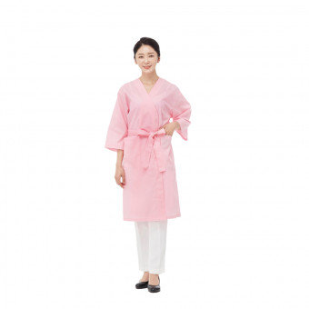 라인 시험용 손님가운 (핑크)