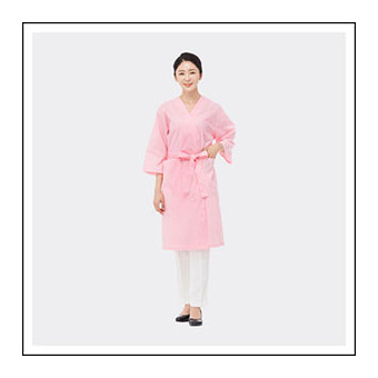 라인 시험용 손님가운(핑크)
