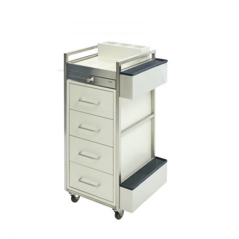 엔켈 아이언우드 트레이 정리대 (크림화이트)