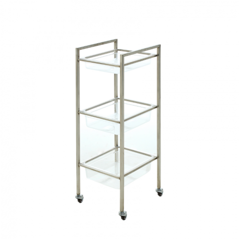 엔켈 써티3단 트레이 정리대 (실버)