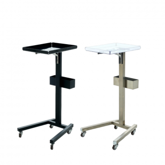 엔켈 1단 접이식 워크트레이 정리대 (시술트레이) (블랙/실버)